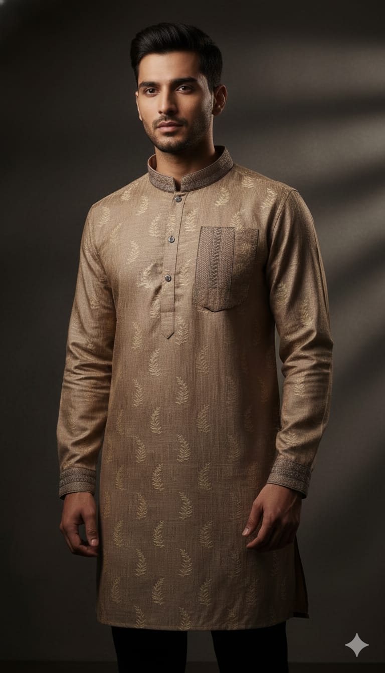 গোল্ডেন এমব্রয়ডারি পাঞ্জাবি